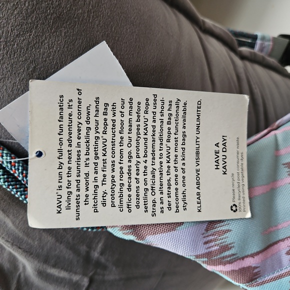 Kavu Mini Rope Sling Bag in Beach Ikat Pattern - Picture 7 of 11